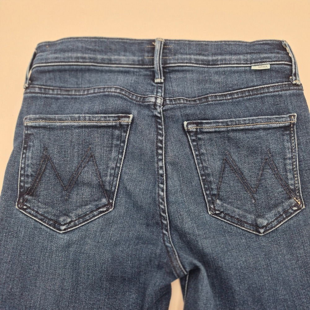 Mother The Rascal Skimp Jeans Dark Wash Straight Leg Denim Size 27